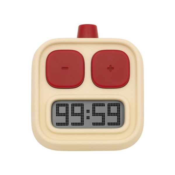 H-C-06 Robot Kitchen Timer Children Time Management Running Exercise Timer (Yellow)