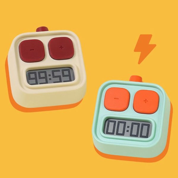 H-C-06 Robot Kitchen Timer Children Time Management Running Exercise Timer (Yellow) - Image 2