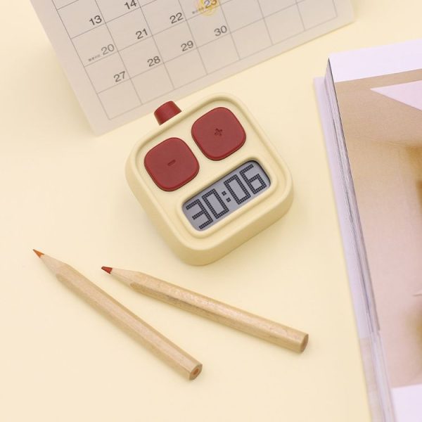H-C-06 Robot Kitchen Timer Children Time Management Running Exercise Timer (Yellow) - Image 5