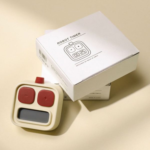 H-C-06 Robot Kitchen Timer Children Time Management Running Exercise Timer (Yellow) - Image 7