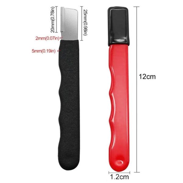 Outdoor Portable Garden Scissors Sharpener Knife Scissors Dual Purpose Sharpening Stone (Black) - Image 3