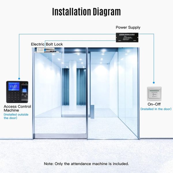 M10 Smart ID Card Recognition Fingerprint Access Control All-in-one Attendance Machine (English Version) - Image 11