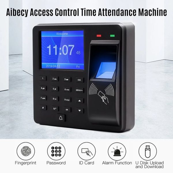 M10 Smart ID Card Recognition Fingerprint Access Control All-in-one Attendance Machine (English Version) - Image 9