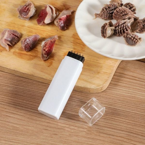 Squid Cutting Wheat Knife Tool Stretchable And Adjustable Kitchen Blade Puller (White) - Image 2
