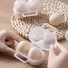 Outdoor Portable 2 Compartments Egg Tray Small Egg Storage And Protective Case (Transparent White) - Image 2