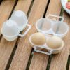 Outdoor Portable 2 Compartments Egg Tray Small Egg Storage And Protective Case (Transparent White) - Image 8