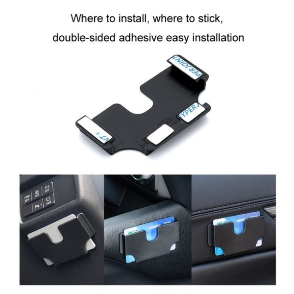 Car Sun Visor Card Storage Multi-Function Card Holder (ZE-22) - Image 3