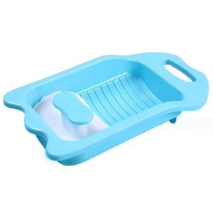 Hand-operated Socks Underwear Washing Board Manual Washboard (Blue)
