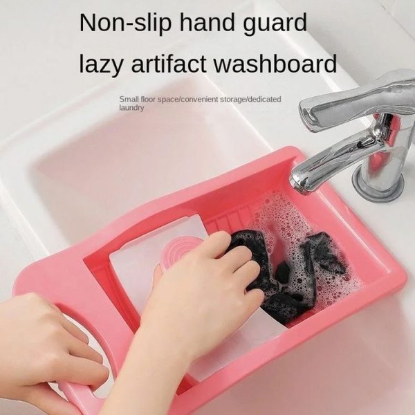 Hand-operated Socks Underwear Washing Board Manual Washboard (Blue) - Image 11