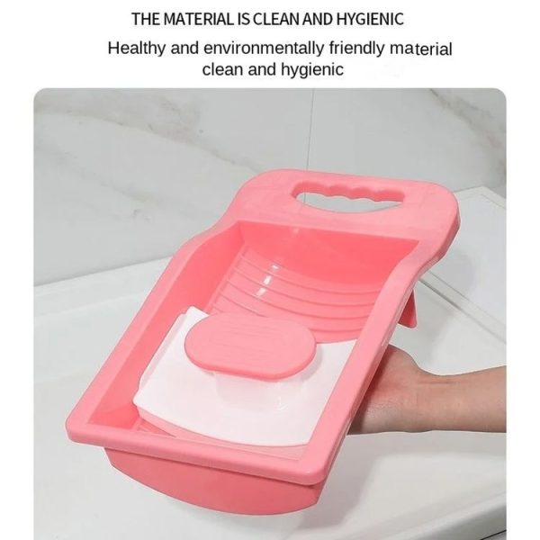Hand-operated Socks Underwear Washing Board Manual Washboard (Blue) - Image 3