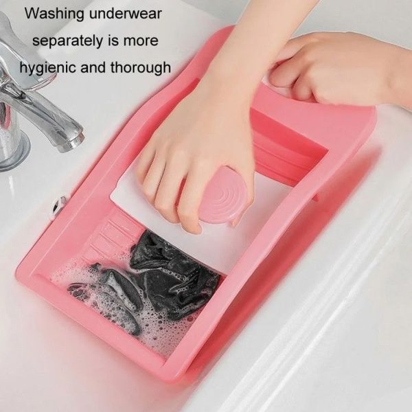 Hand-operated Socks Underwear Washing Board Manual Washboard (Blue) - Image 9