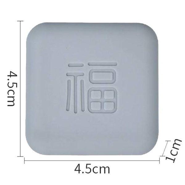 5pcs Doorknob Silent Anti-Collision Pad Living Room Bedroom Door Closing Cushion Silicone Protective Pad (Black) - Image 3