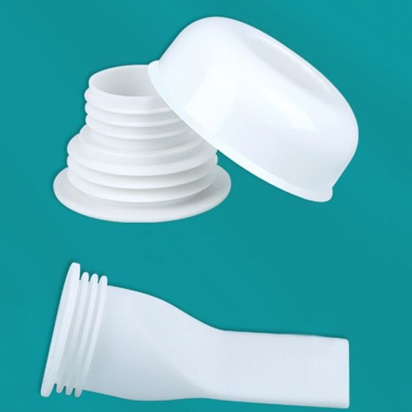 Bathroom Sewer Pipe Odor Proof Seal Plug Kitchen Drain Blocking Plug (White)