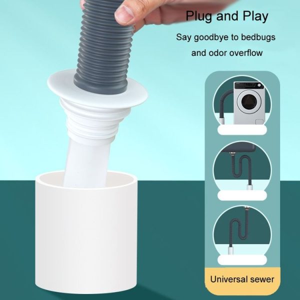 Bathroom Sewer Pipe Odor Proof Seal Plug Kitchen Drain Blocking Plug (White) - Image 6