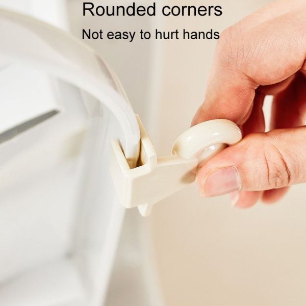 Anti Dirty Handle Toilet Lid Lifter Bathroom Bidet Seat Lifting Lid Kit (Milk White) - Image 5