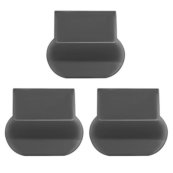 3pcs Anti Dirty Handle Toilet Lid Lifter Bathroom Bidet Seat Lifting Lid Kit (Gray)