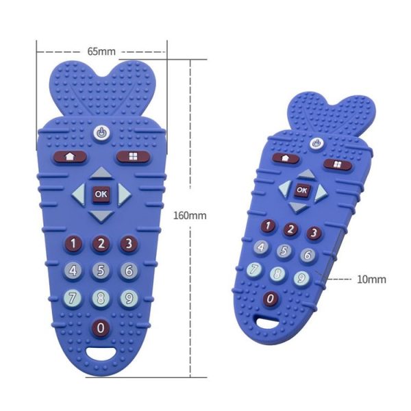 Baby Remote Control Teether Baby Anti Hand Eating Teething Stick Toys (Yellow) - Image 3