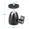Q39 360 Degree Rotating Ball Tripod Projector Shooting Heads Accessories Cell Phone DSLR Camera Heads (1 / 4 Thread) - Image 3