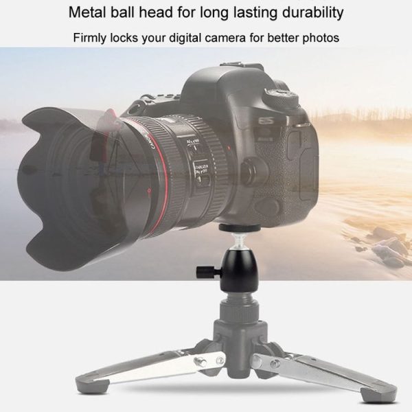 Q39 360 Degree Rotating Ball Tripod Projector Shooting Heads Accessories Cell Phone DSLR Camera Heads (1 / 4 Thread) - Image 7