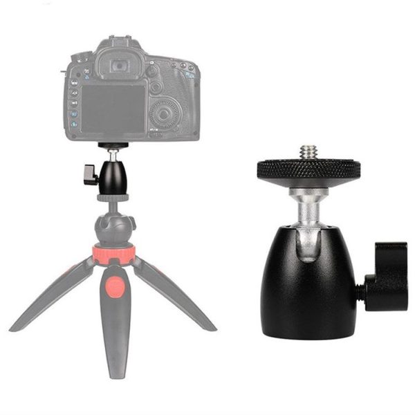 Q39 360 Degree Rotating Ball Tripod Projector Shooting Heads Accessories Cell Phone DSLR Camera Heads (1 / 4 Thread) - Image 8