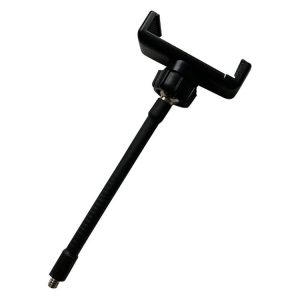 Live Beauty Ring Light Phone Clip 360 Rotating Heads Hose Clamp Stand (Black)