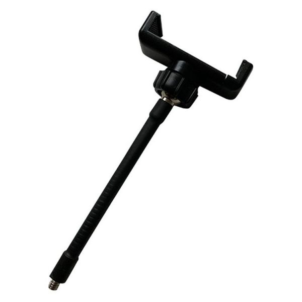 Live Beauty Ring Light Phone Clip 360 Rotating Heads Hose Clamp Stand (Black)