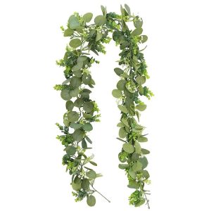 180cm Simulation Greenery Eucalyptus Ivy Leaf Rattan Hanging Fake Flower Decoration Rattan, Style: C Model