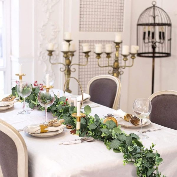 180cm Simulation Greenery Eucalyptus Ivy Leaf Rattan Hanging Fake Flower Decoration Rattan, Style: C Model - Image 3