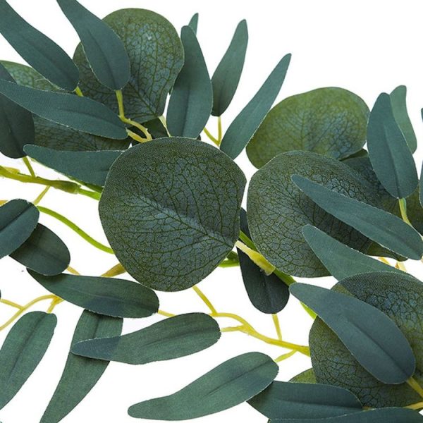 Artificial Greenery Eucalyptus Leaf Vine Simulation Rattan Home Decoration, Style: 1m Eucalyptus Gray White - Image 4