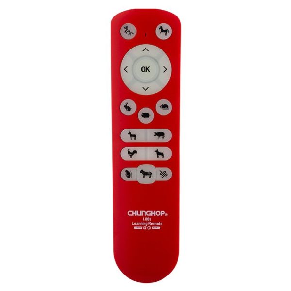 CHUNGHOP Twelve Zodiac Animal Button Multi-Function 17-Button Remote Control (Red)