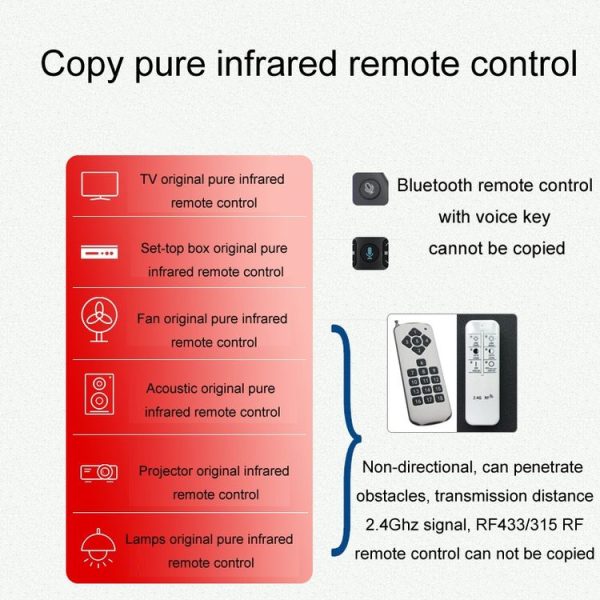CHUNGHOP Twelve Zodiac Animal Button Multi-Function 17-Button Remote Control (Red) - Image 4