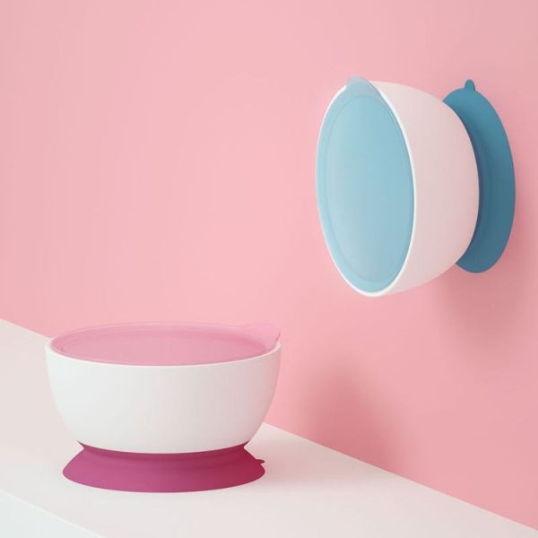 Infant Complementary Food Bowl With Lid Baby Feeding Tableware Suction Cup Bowl (Red) - Image 2
