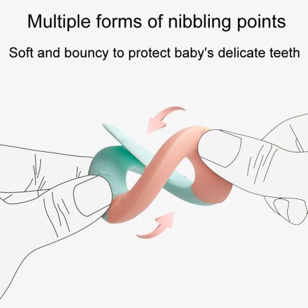Wave Anti-Feeding Childrens Teether Baby Teething Teether Silicone Toys, Model: Cloud - Image 7