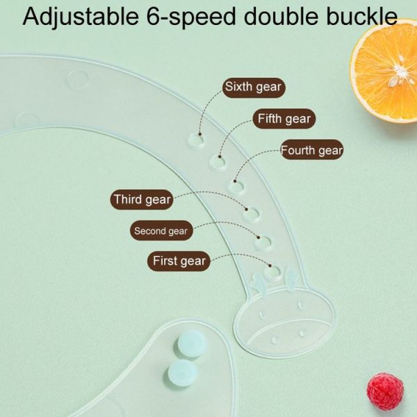 Baby Anti-Dirty Eating Bib Waterproof Silicone Infant Auxiliary Food Bib Drool Towel (Blue) - Image 11