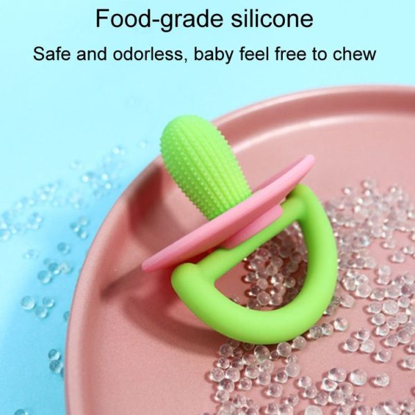 Silicone Cactus Teether Baby Anti Teething Sticks Toys (Green And Pink) - Image 7