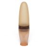 Infant Silicone Rice Paste Spoon Squeeze Feeding Soft Scoop Baby Complementary Food Tableware (Brown)