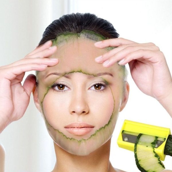 Manual Cutter Cucumber Slicer Facial Beauty Cucumber Pencil Sharpener Mask Maker (Random Color) - Image 4