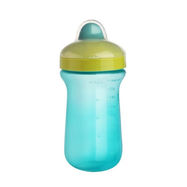 300ml Baby Learning Drinking Mug Children Portable Large Capacity Water Bottles (Green)