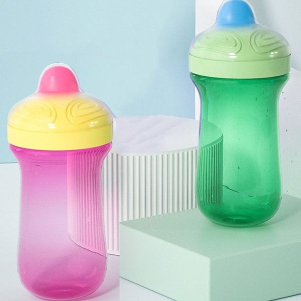 300ml Baby Learning Drinking Mug Children Portable Large Capacity Water Bottles (Green) - Image 2