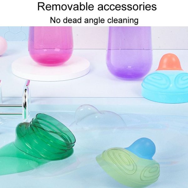 300ml Baby Learning Drinking Mug Children Portable Large Capacity Water Bottles (Green) - Image 6