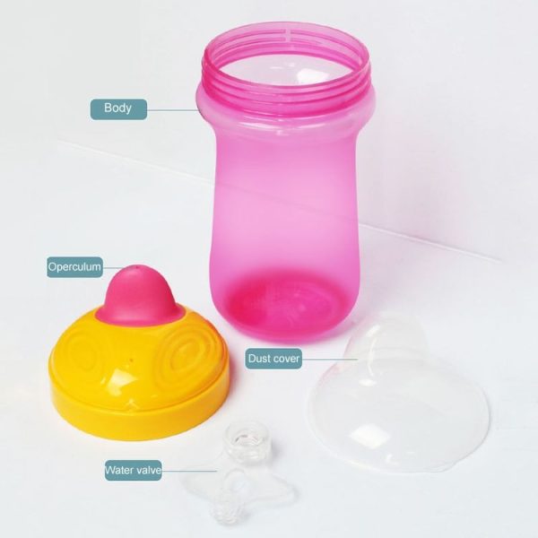 300ml Baby Learning Drinking Mug Children Portable Large Capacity Water Bottles (Green) - Image 7