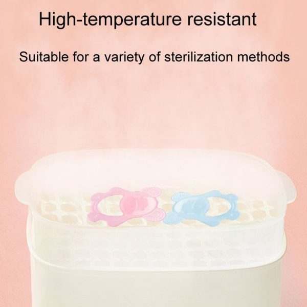 Baby Teething Stick Toys Childrens Silicone Bear Bites With Storage Box (Pink) - Image 6