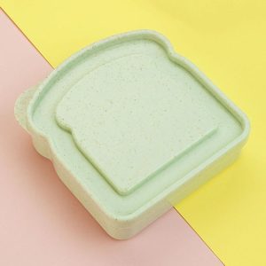 Home Toast Sandwich Storage Box Outdoor Portable Plastic Preservation Box (Green)