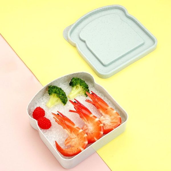 Home Toast Sandwich Storage Box Outdoor Portable Plastic Preservation Box (Green) - Image 2