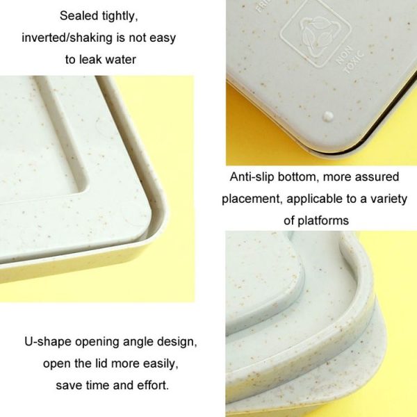 Home Toast Sandwich Storage Box Outdoor Portable Plastic Preservation Box (Green) - Image 5