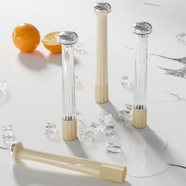 Fruit Pressing And Mashing Hammer Tool Bar Bartenders Plastic Ice Chopper (Milky White) - Image 2