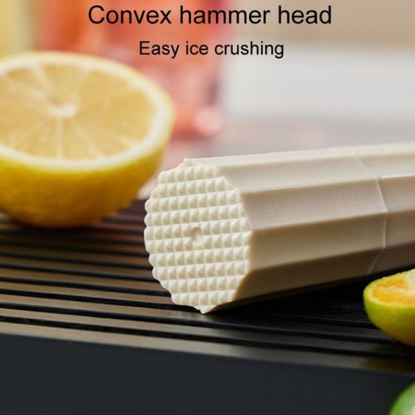 Fruit Pressing And Mashing Hammer Tool Bar Bartenders Plastic Ice Chopper (Milky White) - Image 7