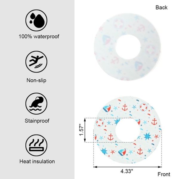 Silicone Suction Cup Coaster Anti-Spill Cup Ring Heat Insulation Outdoor Travel Anti-Slip Coasters (Sea Sailing) - Image 3