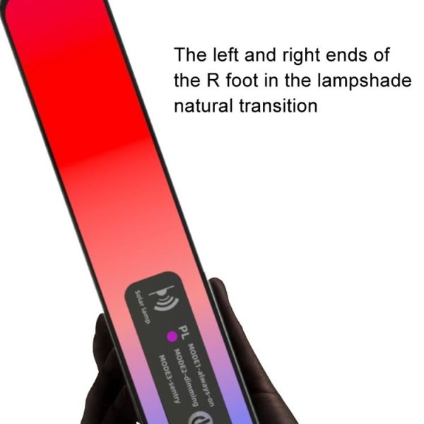 Solar Burst Red Blue Roadblock Lamp Construction Signal Lights Garden Decoration Courtyard Wall Lamp, Color: Black Shell White Light - Image 7