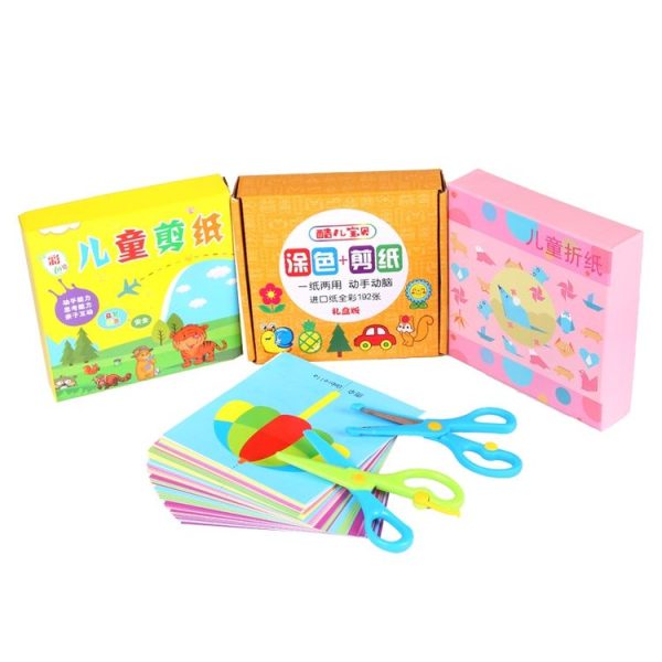 Cartoon Educational Paper Cutting Set Children DIY Handmade Materials, Color: Animal - Image 2